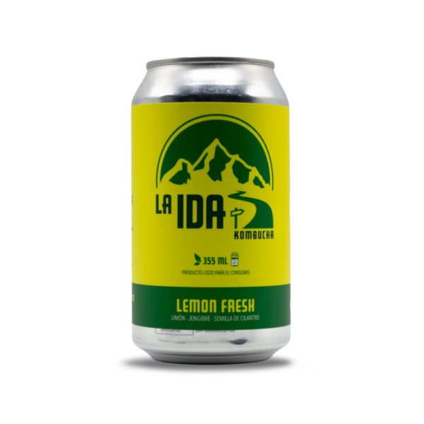 Kombucha La Ida Lemon Fresh Lata 355cc